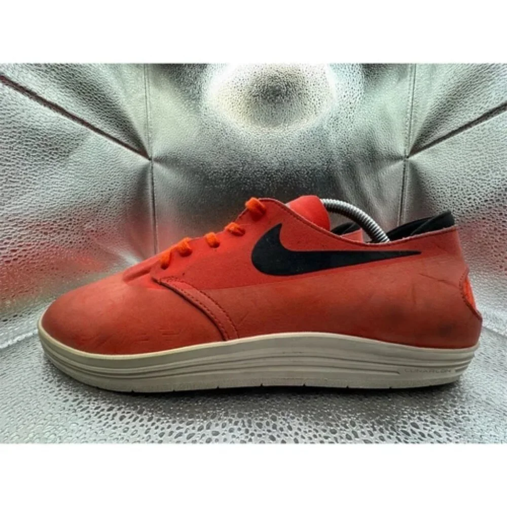 Nike SB Lunar One Shot Men's Sneakers Red Size 10 Skateboarding‎